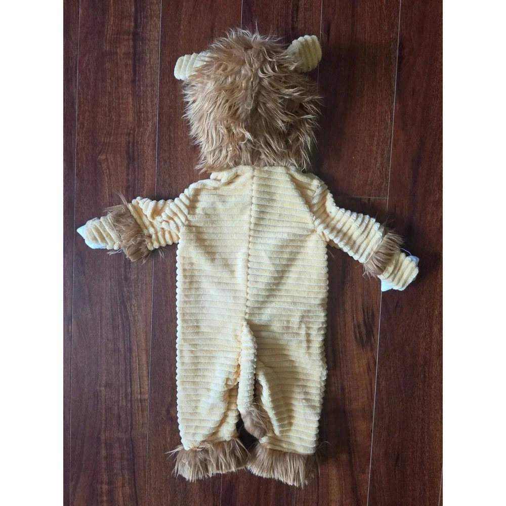 Rubies Safari Lion Infant Costume Yellow Hooded Jumpsuit 0-3 Months